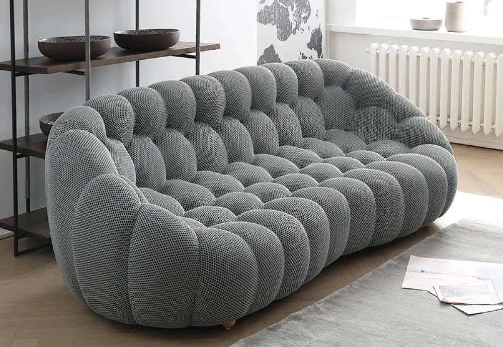 white bubble couch